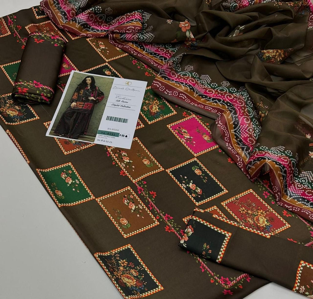 (Digital Print Silk 3pcs