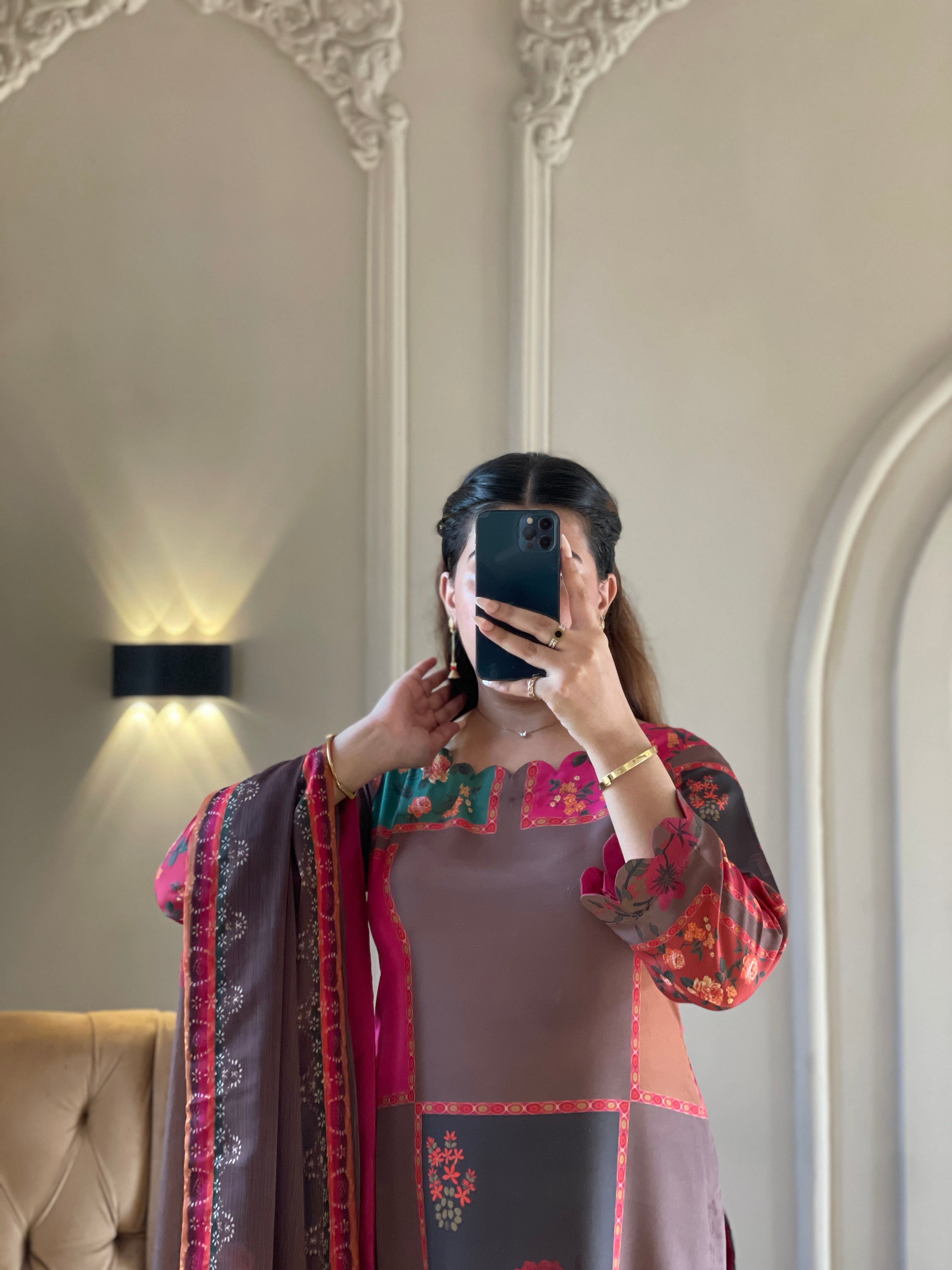 DIGITAL PRINTED SWISS LAWN 3pcs (Rose Patch Elegance)
