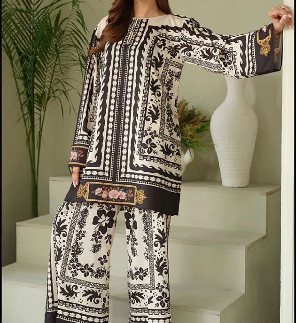 Digital Print Silk 3pcs
