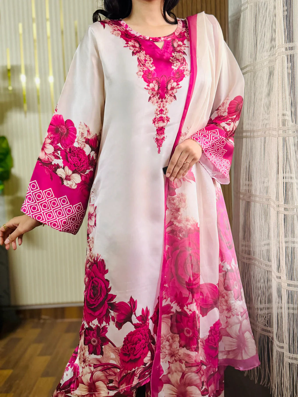 Digital Print Silk 3pcs (ATISHI PHOOL)