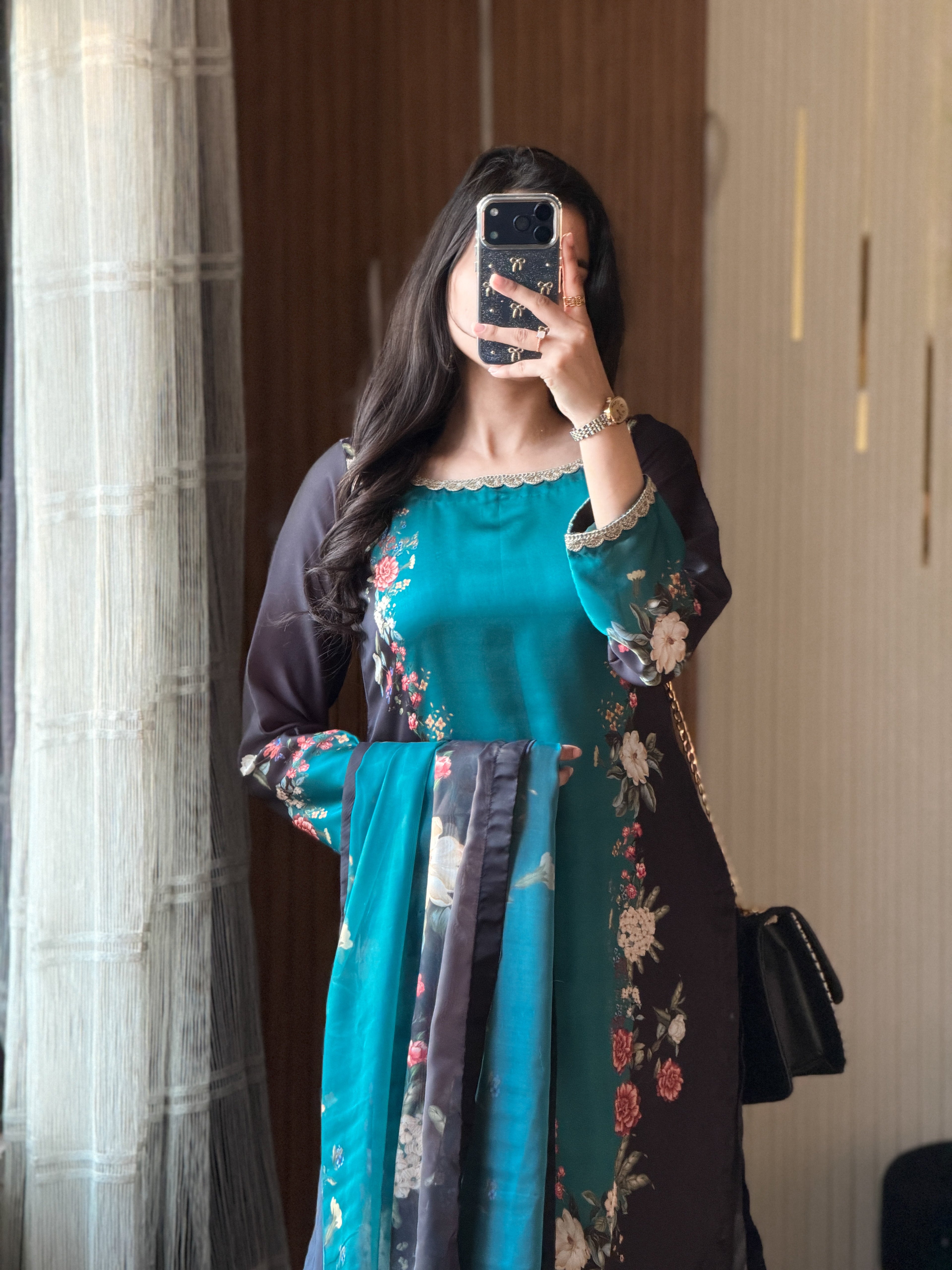 Digital Print Silk 3pcs (ZING BLACK)