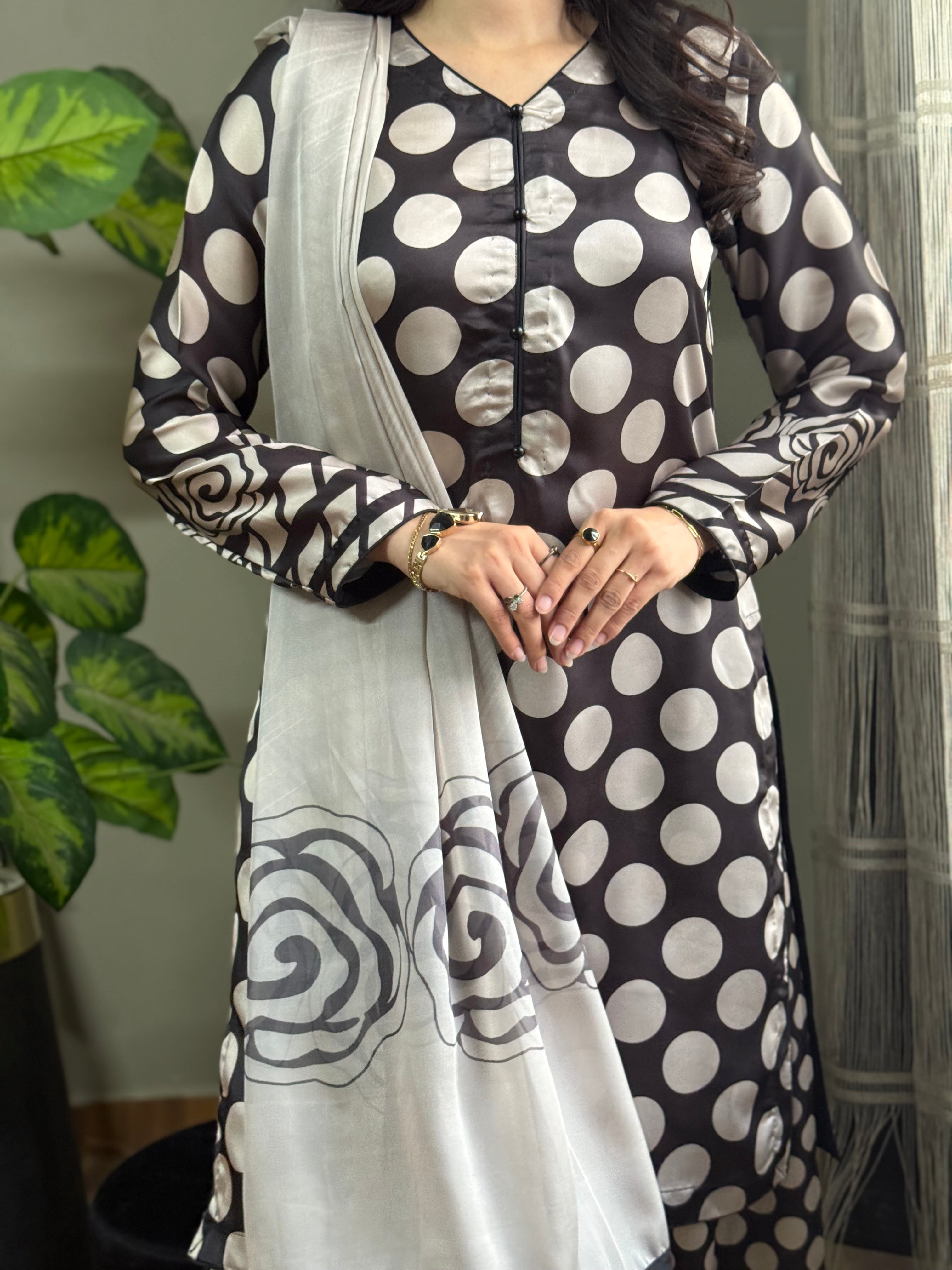 Digital Print Silk 3pcs (POLKA.)